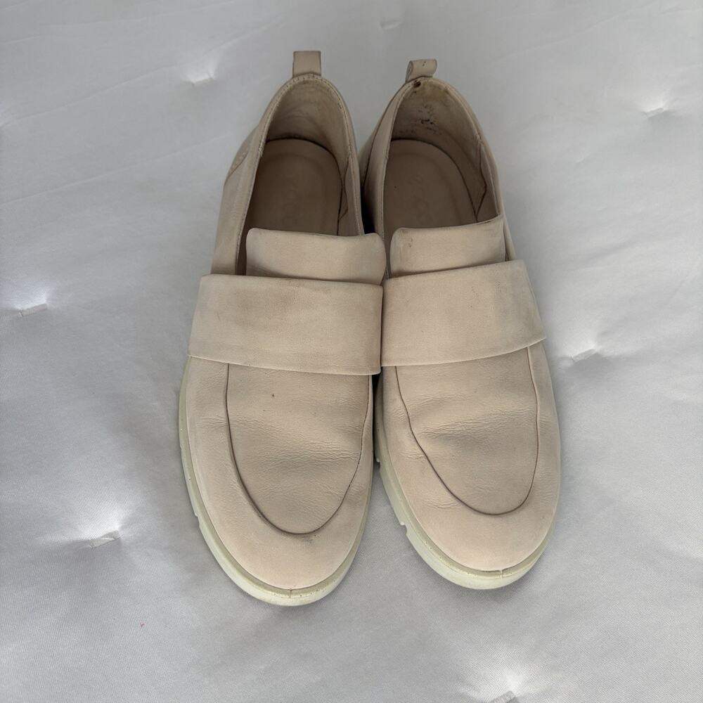 Ecco Women's Penny Loafer shoes Nobuk leather Size US 7-7.5, classic, work, city